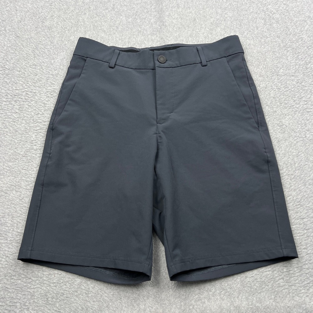 UNRL Golf Shorts Mens Small Dark Gray Stretch Performance 9" Woven Activewear